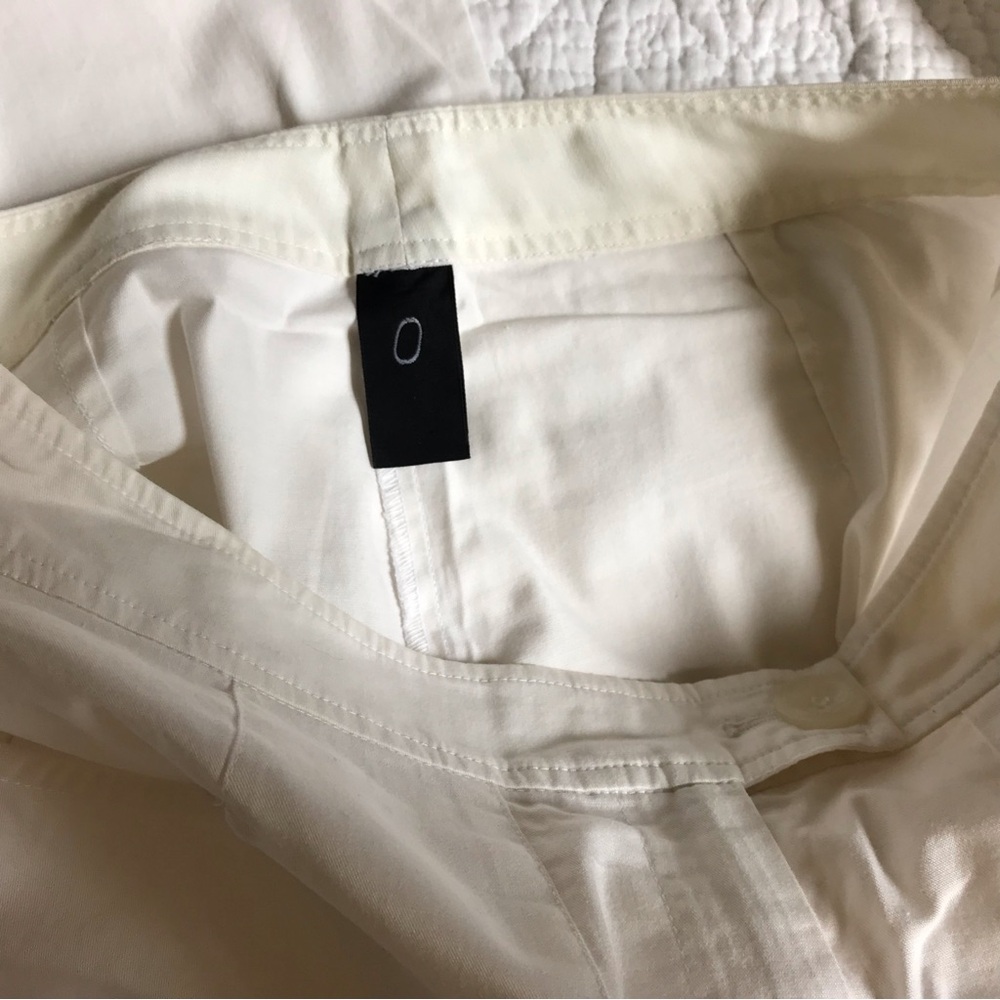 Zero + Maria Cornejo Off-White Wide Leg Pants - Picture 7 of 8